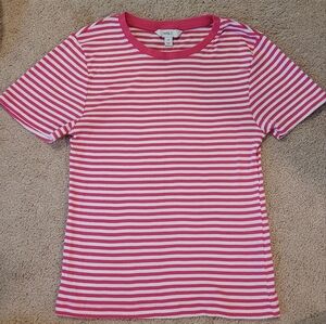 Striped Pink and White T-Shirt